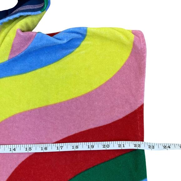 Mini Boden 2-5Y Rainbow Striped Hooded Towel Beach Coverup French Terry - Picture 8 of 13